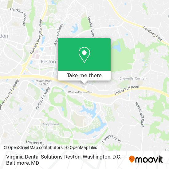 Virginia Dental Solutions-Reston map