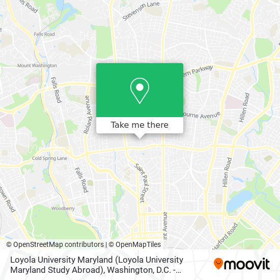 Loyola University Maryland (Loyola University Maryland Study Abroad) map