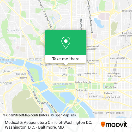 Medical & Acupuncture Clinic of Washington DC map