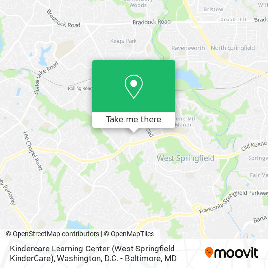Mapa de Kindercare Learning Center (West Springfield KinderCare)