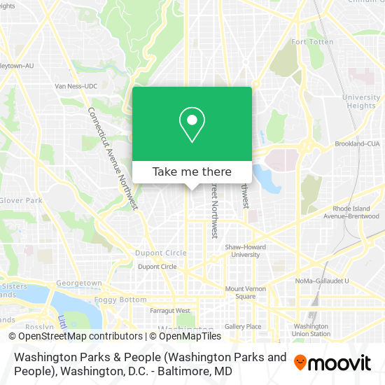 Washington Parks & People map