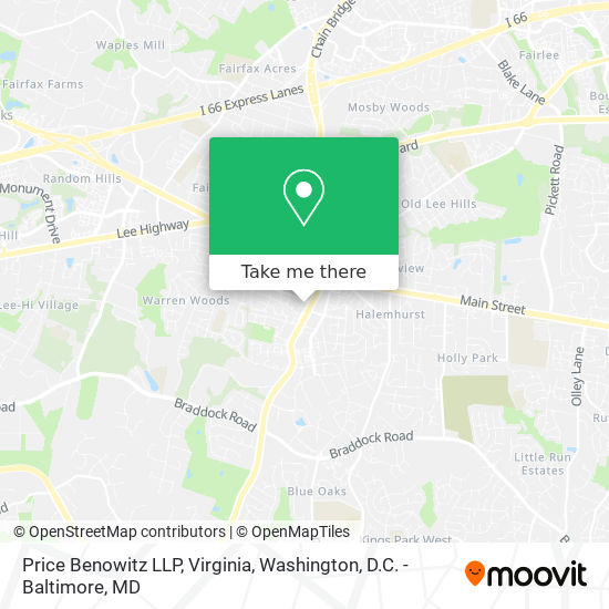 Price Benowitz LLP, Virginia map