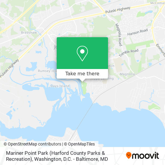 Mapa de Mariner Point Park (Harford County Parks & Recreation)