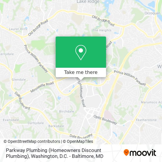 Mapa de Parkway Plumbing (Homeowners Discount Plumbing)