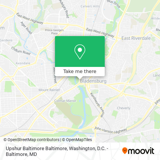 Mapa de Upshur Baltimore Baltimore