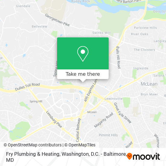 Fry Plumbing & Heating map