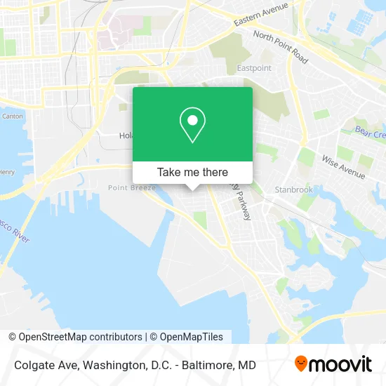 Colgate Ave map