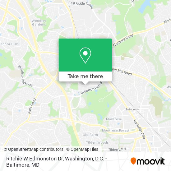 Ritchie W Edmonston Dr map