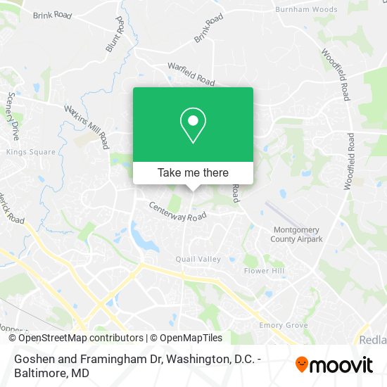 Goshen and Framingham Dr map