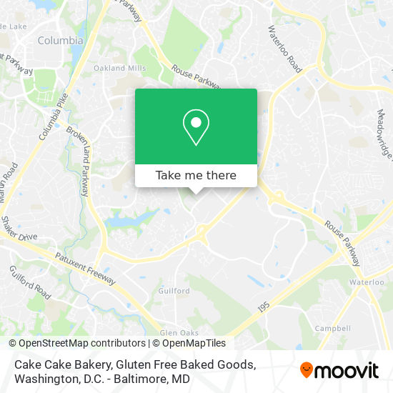 Mapa de Cake Cake Bakery, Gluten Free Baked Goods