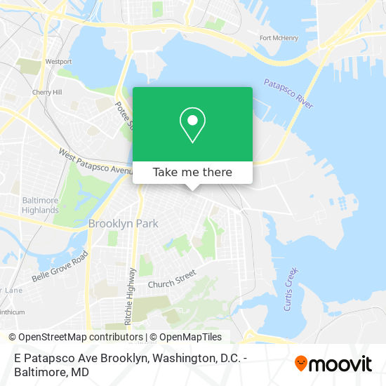 Mapa de E Patapsco Ave Brooklyn