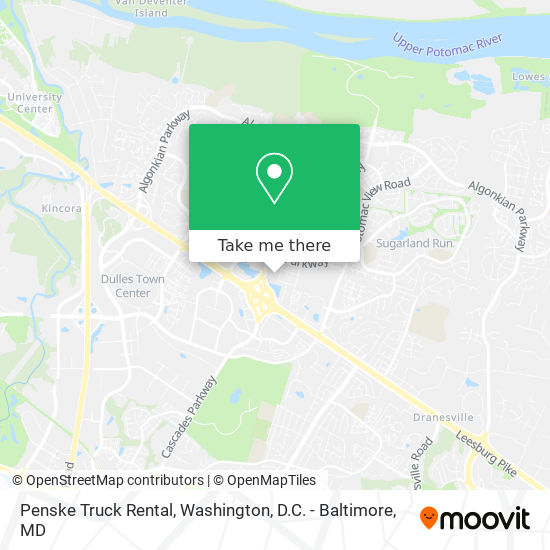 Penske Truck Rental map