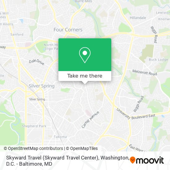 Mapa de Skyward Travel (Skyward Travel Center)