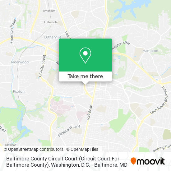 Mapa de Baltimore County Circuit Court