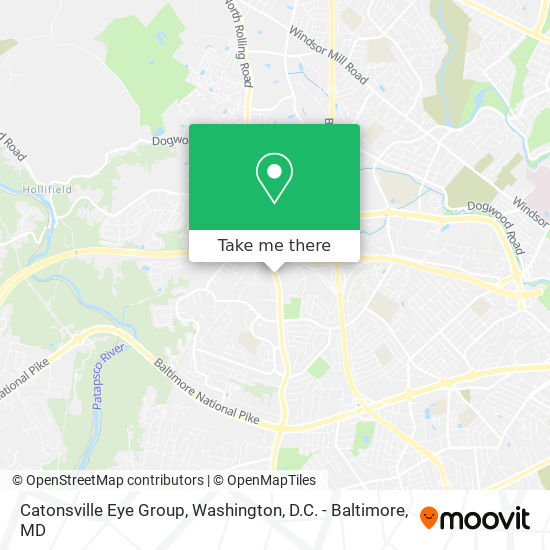 Catonsville Eye Group map