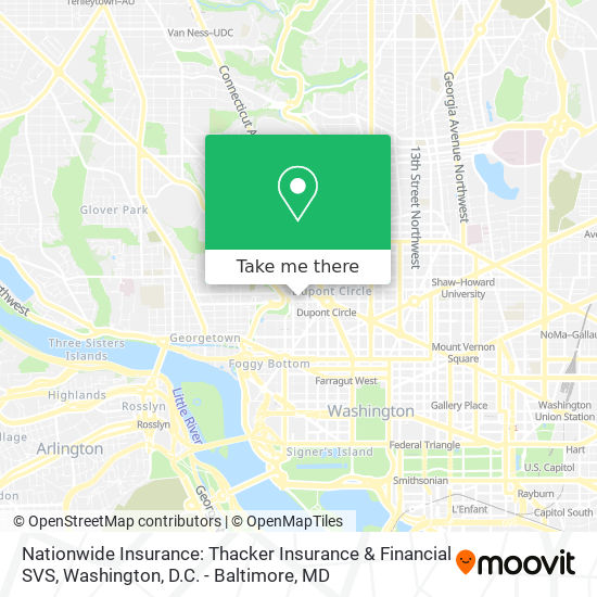 Mapa de Nationwide Insurance: Thacker Insurance & Financial SVS