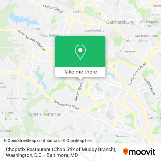 Chopstix Restaurant (Chop Stix of Muddy Branch) map