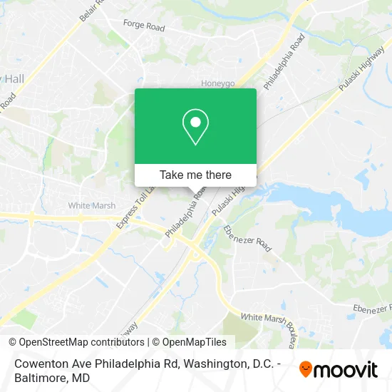 Mapa de Cowenton Ave Philadelphia Rd
