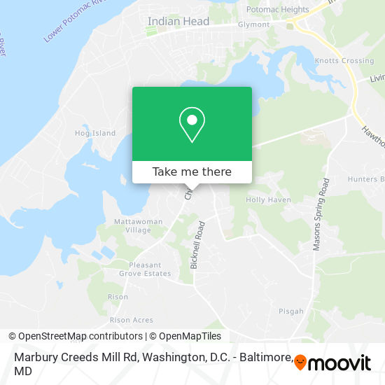Mapa de Marbury Creeds Mill Rd