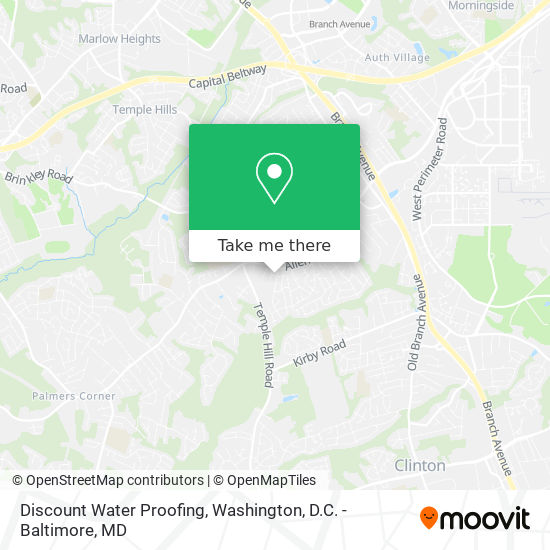 Discount Water Proofing map