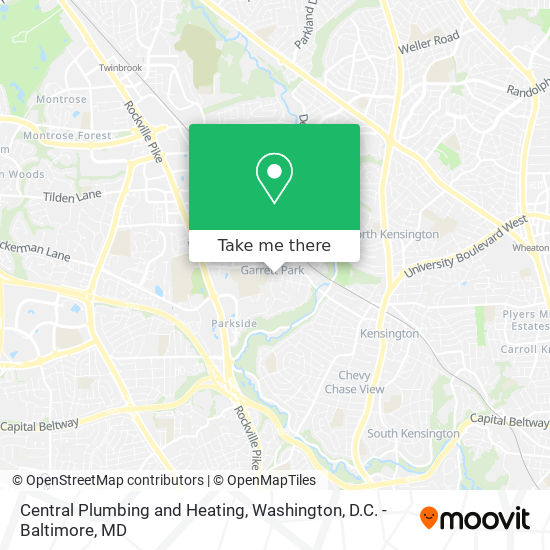 Mapa de Central Plumbing and Heating