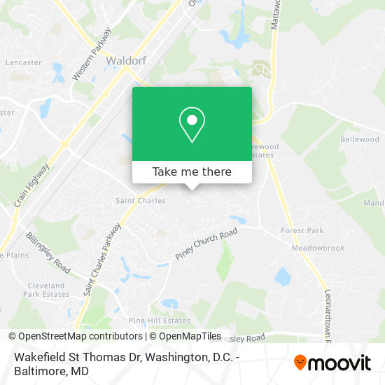 Mapa de Wakefield St Thomas Dr