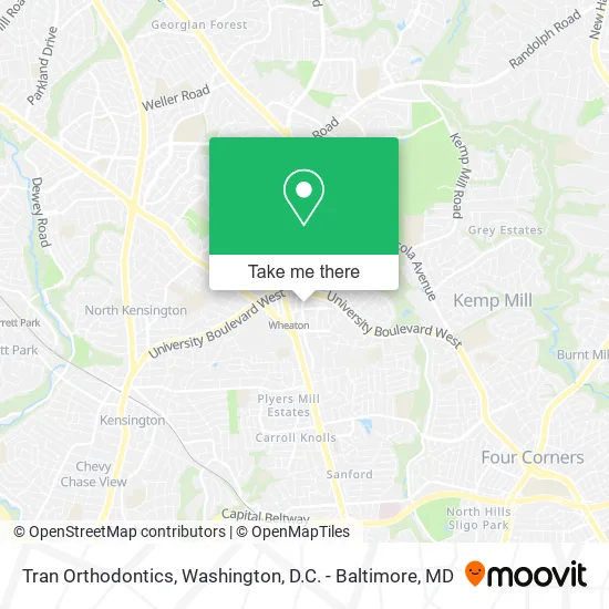 Tran Orthodontics map