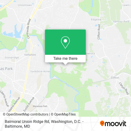 Balmoral Union Ridge Rd map