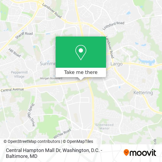 Mapa de Central Hampton Mall Dr