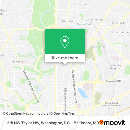 13th NW Taylor NW map