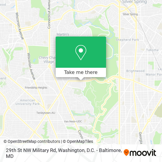 29th St NW Military Rd map