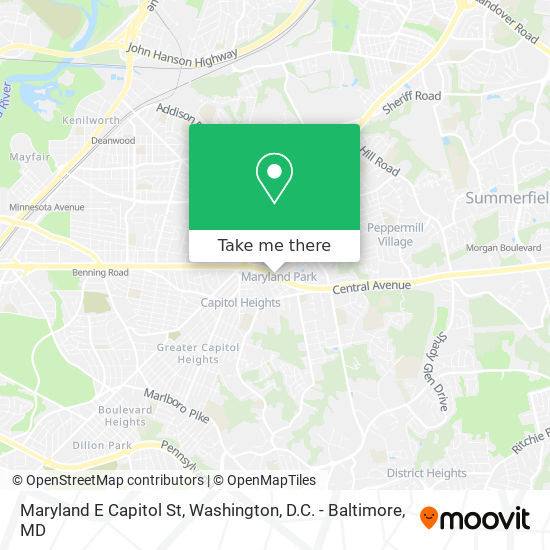 Maryland E Capitol St map