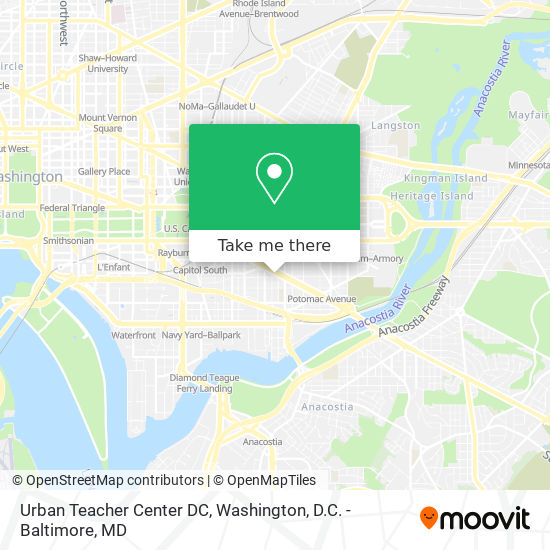 Mapa de Urban Teacher Center DC