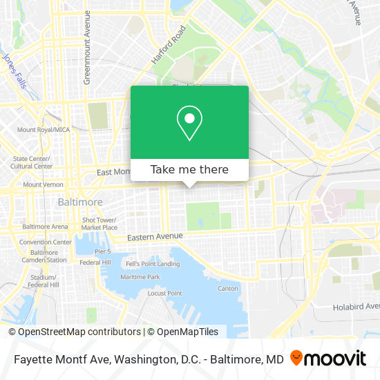 Mapa de Fayette Montf Ave