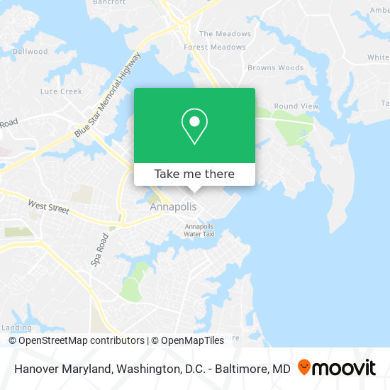 Mapa de Hanover Maryland