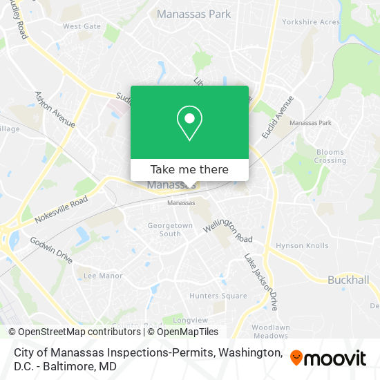 City of Manassas Inspections-Permits map