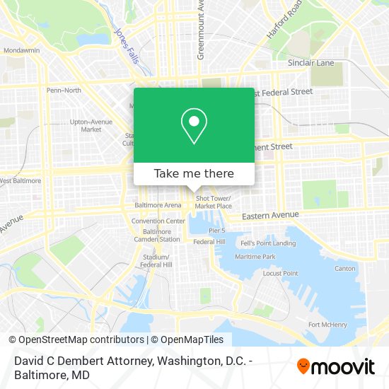 Mapa de David C Dembert Attorney