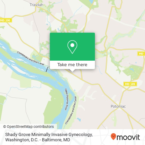 Mapa de Shady Grove Minimally Invasive Gynecology, 11531 Swains Lock Ter