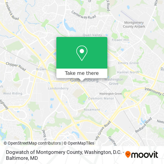 Dogwatch of Montgomery County map