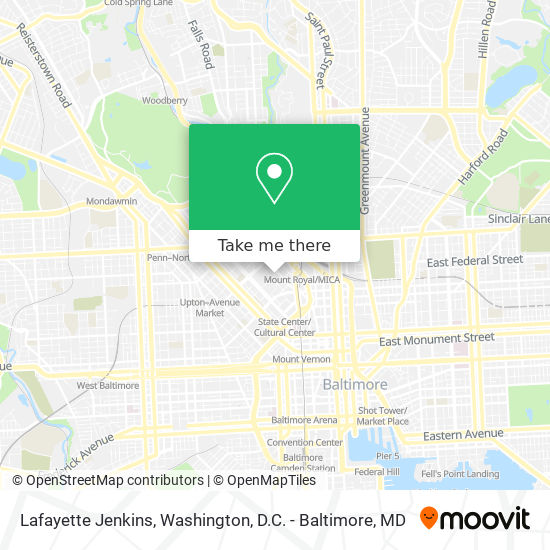 Mapa de Lafayette Jenkins