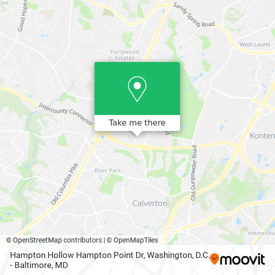 Hampton Hollow Hampton Point Dr map