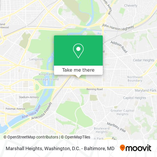 Marshall Heights map