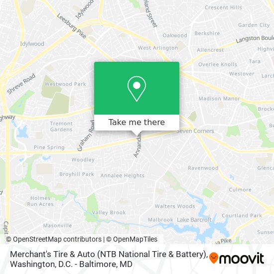 Mapa de Merchant's Tire & Auto (NTB National Tire & Battery)