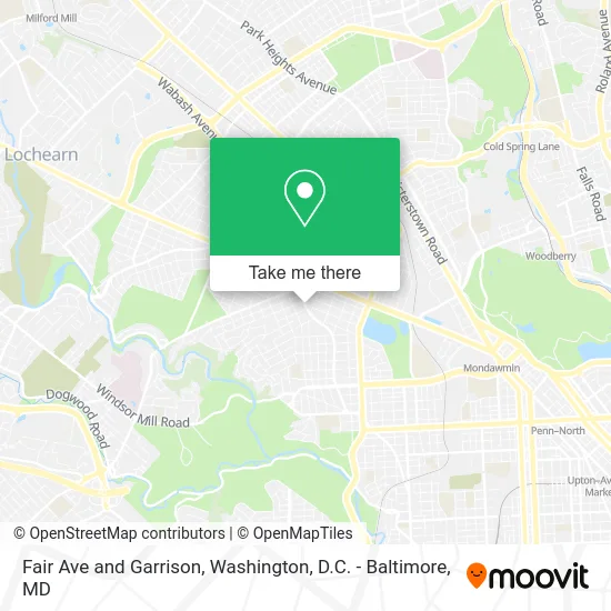 Fair Ave and Garrison map