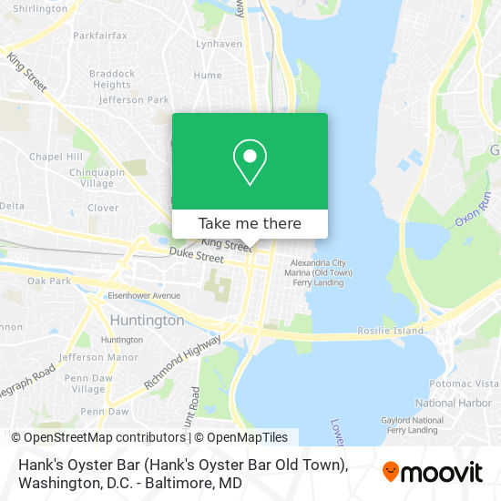 Mapa de Hank's Oyster Bar (Hank's Oyster Bar Old Town)