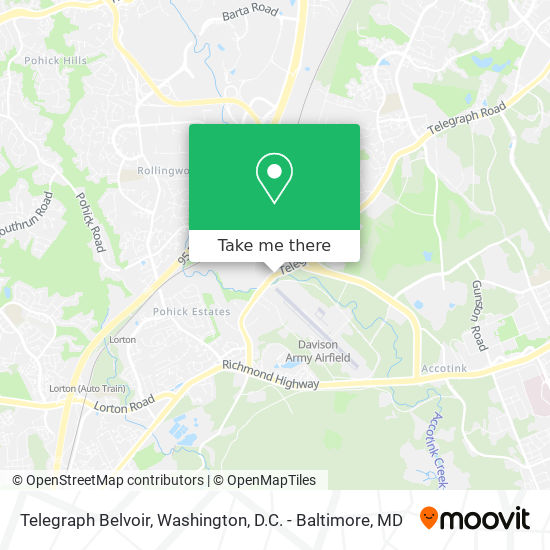 Telegraph Belvoir map