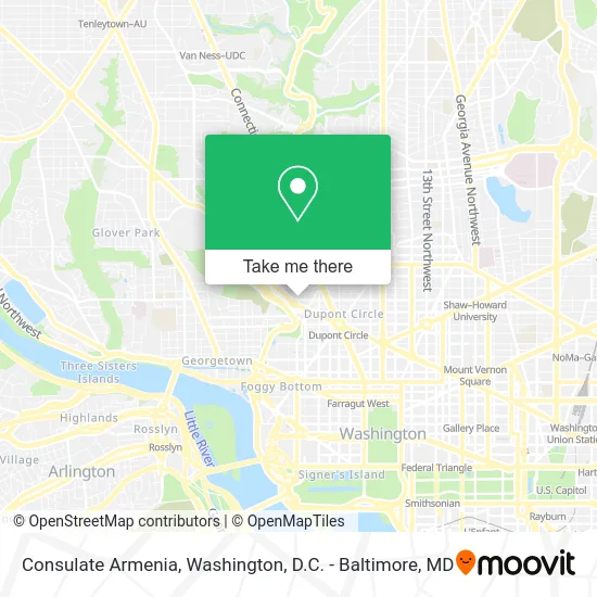 Consulate Armenia map