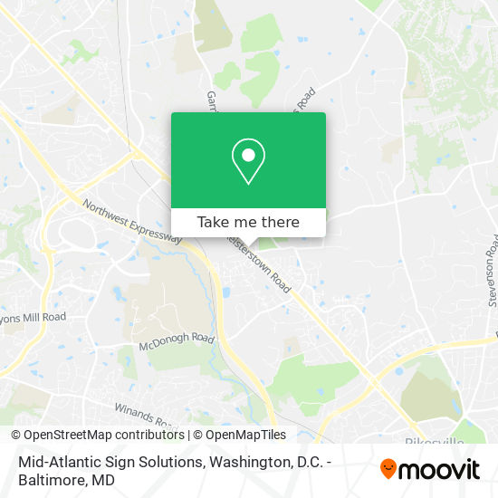 Mid-Atlantic Sign Solutions map