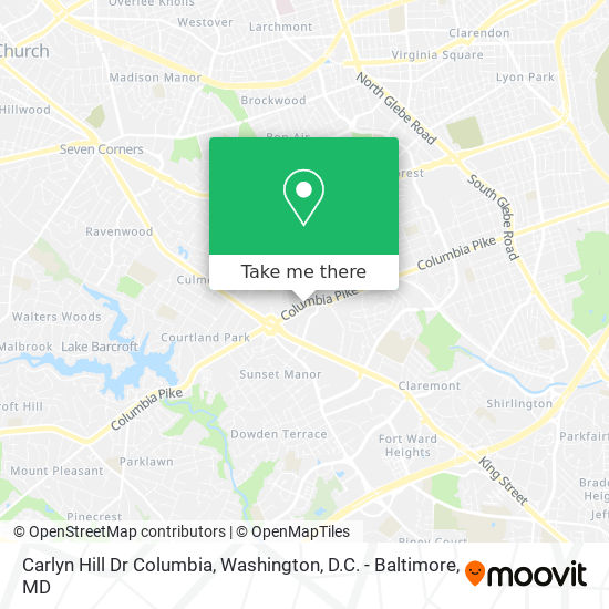 Mapa de Carlyn Hill Dr Columbia