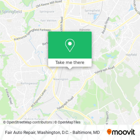 Fair Auto Repair map